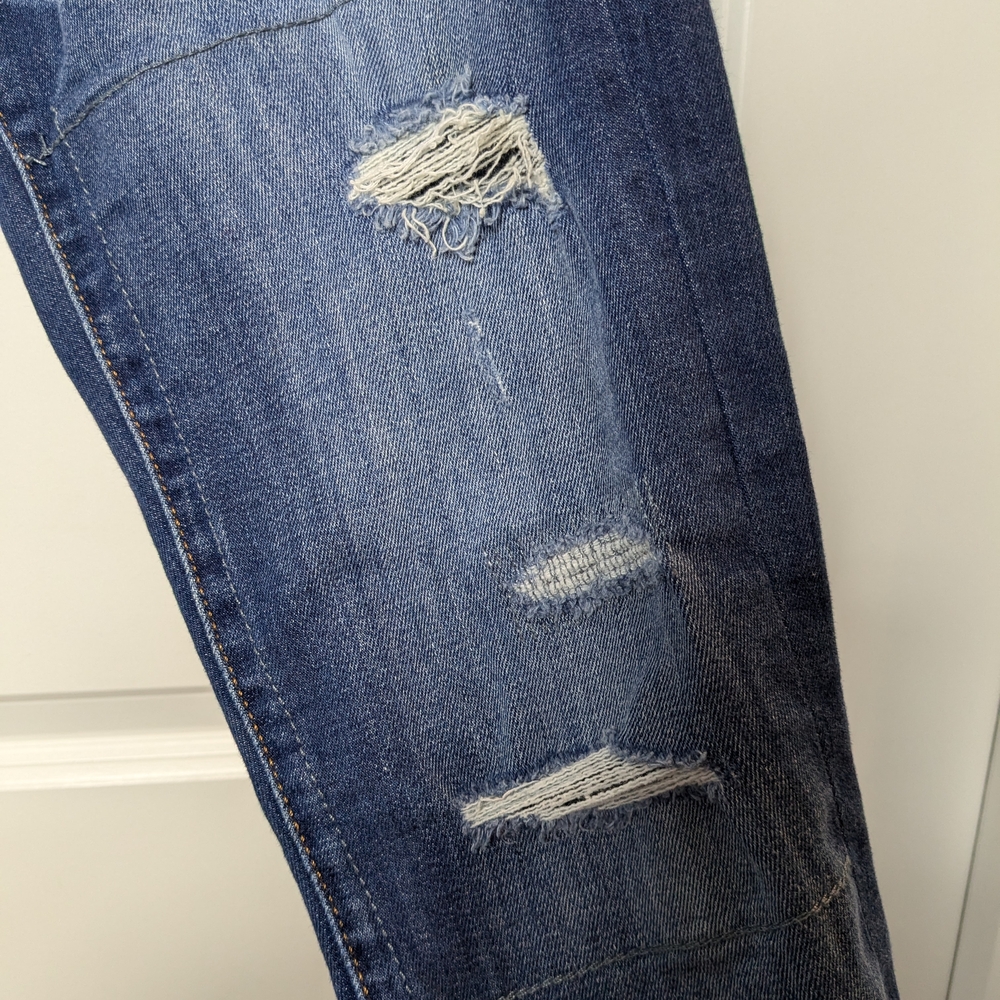 Banana Republic Blue Skinny Jeans Distressed Modern Fit - Picture 5 of 11